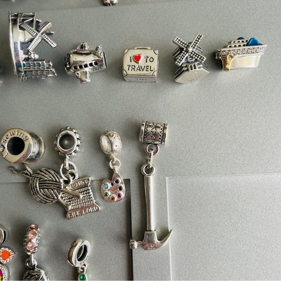 Ladybird Bug & Dangle Baby Swarovski Crystals Sterling Silver Charm Bead - Picture 13 of 13